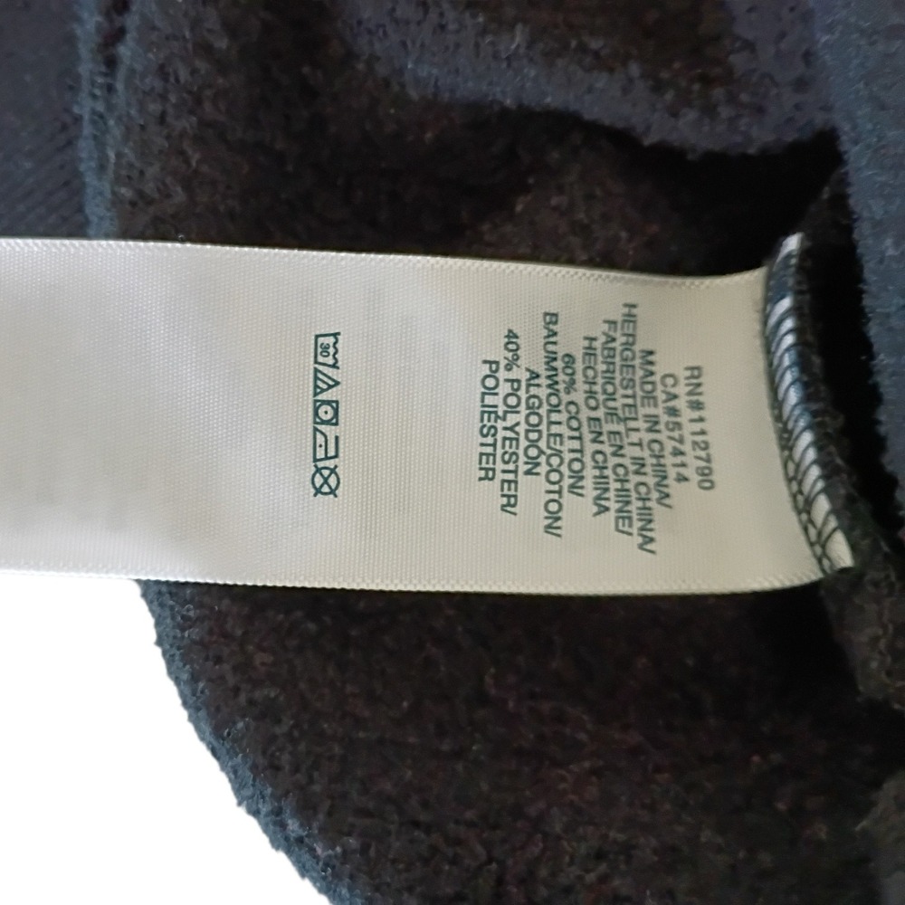 True Religion Men's XL Black Gold Horseshoe Pullover Hoodie Sweatshirt Gold Logo - Picture 9 of 10